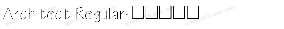 Architect Regular字体转换